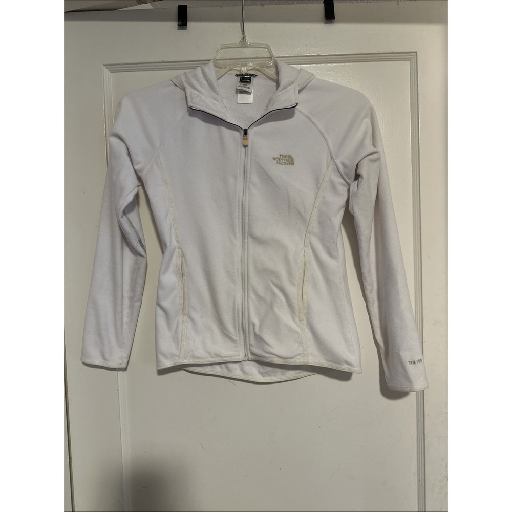 The North Face Light Weight double zipper Jacket White  XS